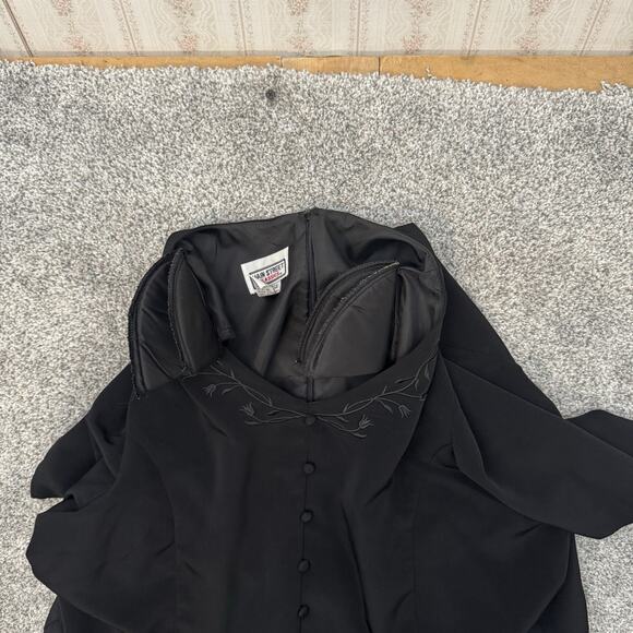 Vintage 90s Main Street Classics Dress 3X Victorian Romantic Goth Evening Wear - Picture 6 of 8